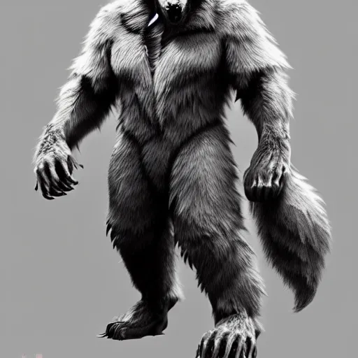 Image similar to cute handsome cuddly werewolf from van helsing unreal engine hyperreallistic render 8k character concept art masterpiece