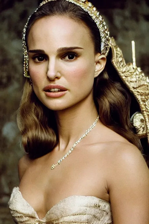 Image similar to Natalie Portman as a Roman Goddess