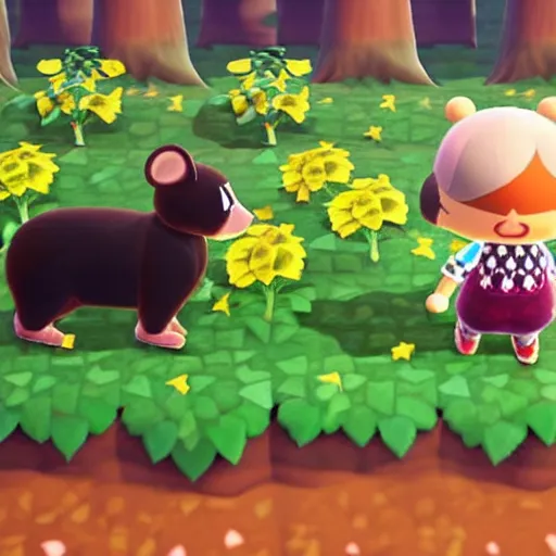 Image similar to realistic animal crossing characters, cute, furry, photos