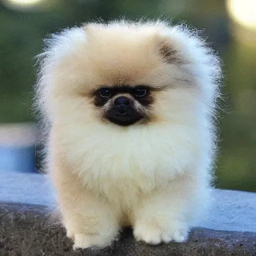 Image similar to The most fluffy cute animal in the world