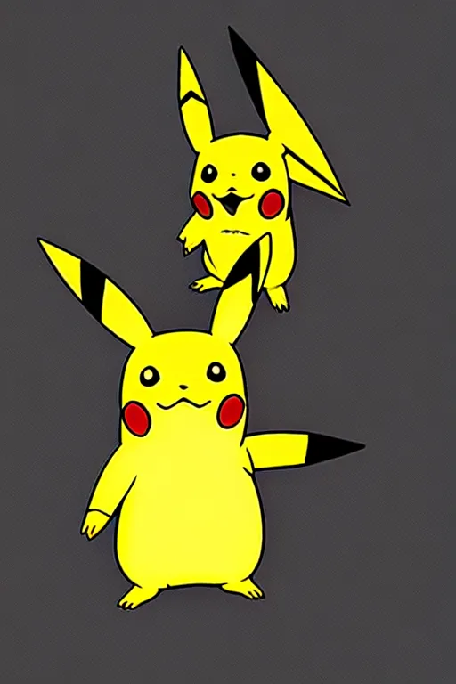 Prompt: pikachu pooping