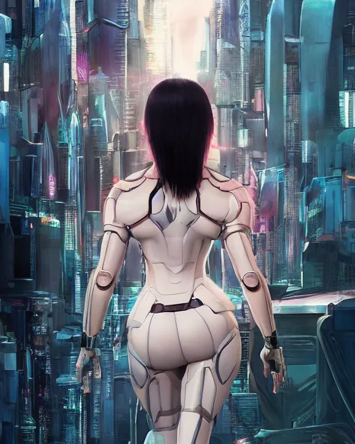 Image similar to weta disney pixar movie still portrait photo of motoko kusanagi ghost in the shell : : as cyborg woman by pixar : : by weta, wlop, ilya kuvshinov, rossdraws, artgerm, marvel, maxim cover, latex, octane render, sweaty, iridescent, bright morning, anime, liosh, mucha : :