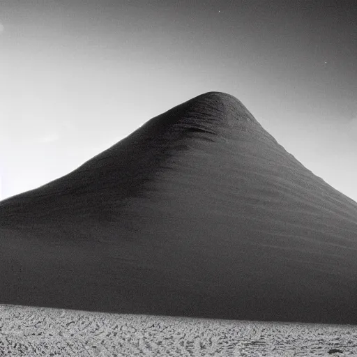 Image similar to black and white matte painting of Kendrick Lamar in the movie Dune