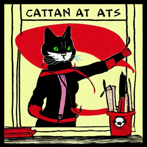 Prompt: anarkitty, a catgirl anarchist bakuninite