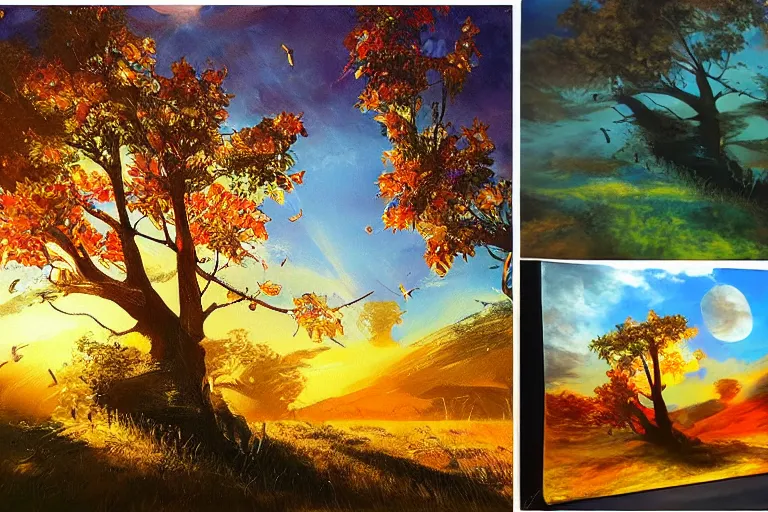 Image similar to emercom, fantasy, painting, ultra realistic!!!, clear weather, golden hour, sharp focus