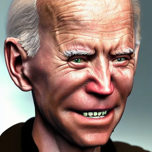 Image similar to hyperrealistic mixed media high resolution painting of Joe Biden disguised as Gollum skulking in a dark cave, stunning 3d render inspired art by Jamie Salmon and István Sándorfi and Unreal Engine and Greg Rutkowski, perfect facial symmetry, realistic flesh, dim volumetric lighting, 8k octane beautifully detailed render, full body shot, post-processing, extremely hyper-detailed, intricate, epic composition, highly detailed attributes, highly detailed atmosphere, cinematic lighting, masterpiece, trending on artstation, very very detailed, masterpiece, stunning, flawless completion, lifelike texture, perfection,