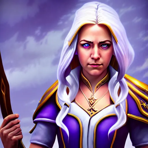 Image similar to Jaina Proudmoore, realistic, photo