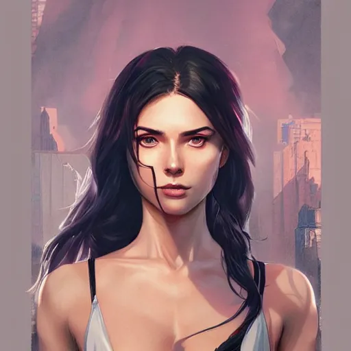 Image similar to portrait of eva zu beck, smooth, sharp focus, graphic novel, art by artgerm and greg rutkowski and pepe larraz,