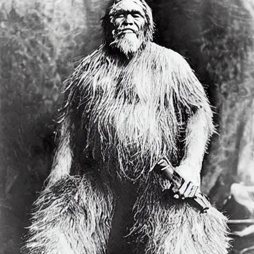 Image similar to photo of big foot as a real man