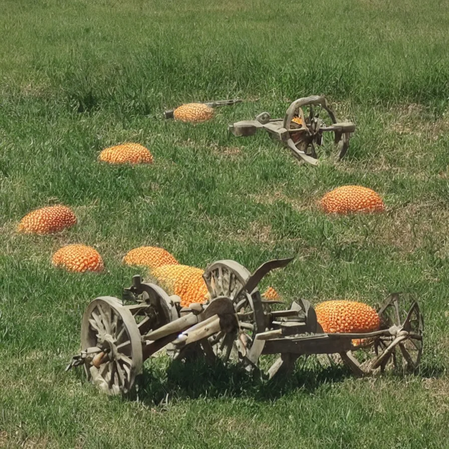 Prompt: “cannons firing cantaloupes”