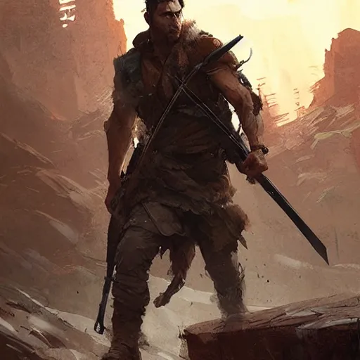 Prompt: rugged ranger, by Greg Rutkowski