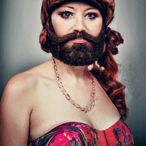 Image similar to bearded woman