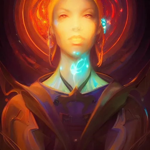 Image similar to portrait of a beautiful cybernetic emanation, by pete mohrbacher and artgerm and wlop, digital art, highly detailed, intricate, fantasy, mystical, Trending on Artstation HQ, deviantart, unreal engine, 4K UHD image