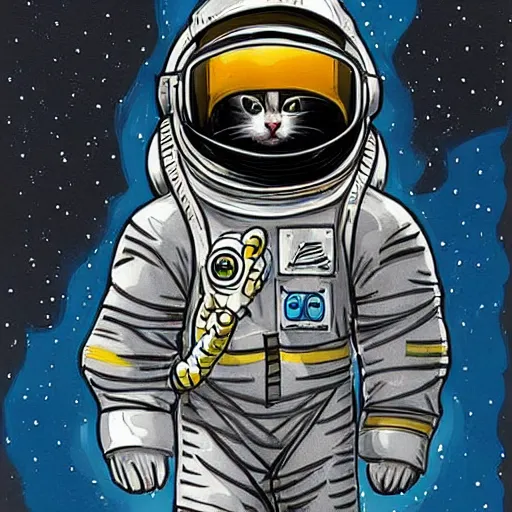 Prompt: cat astronaut