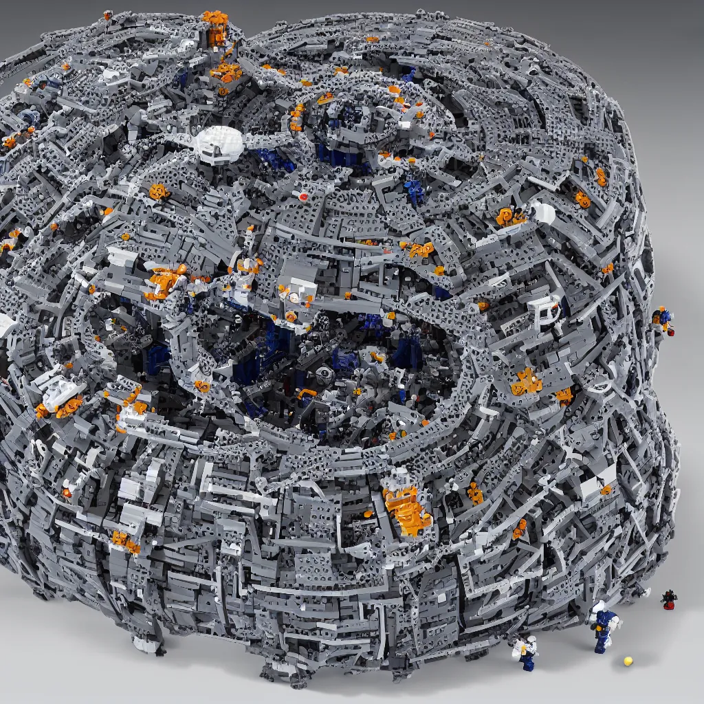 Image similar to dyson sphere lego set