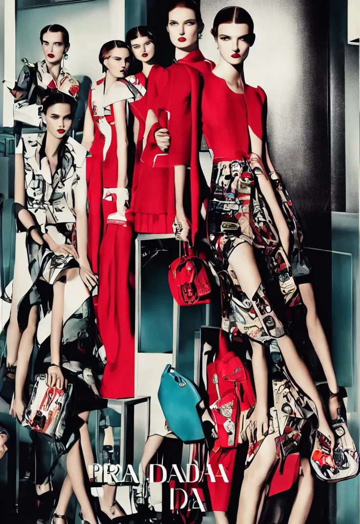 Image similar to Prada advertising campaign poster