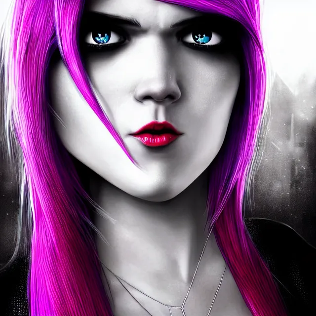 Image similar to perfectly centered close up portrait, spider - gwen, candid photography, by anne stokes, highly detailed, character concept