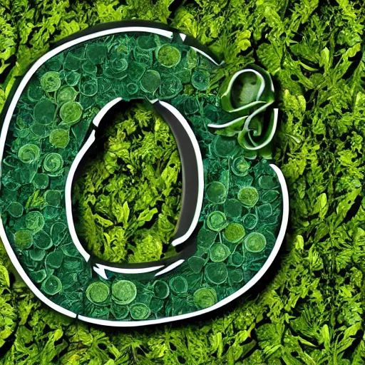 Image similar to a logo of the letter C covered in plants