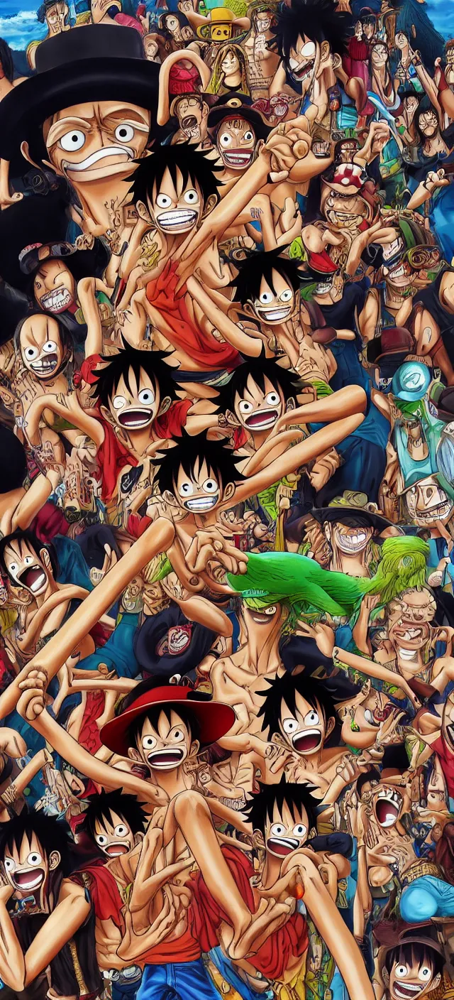 Monkey D Luffy One Piece Crew Members