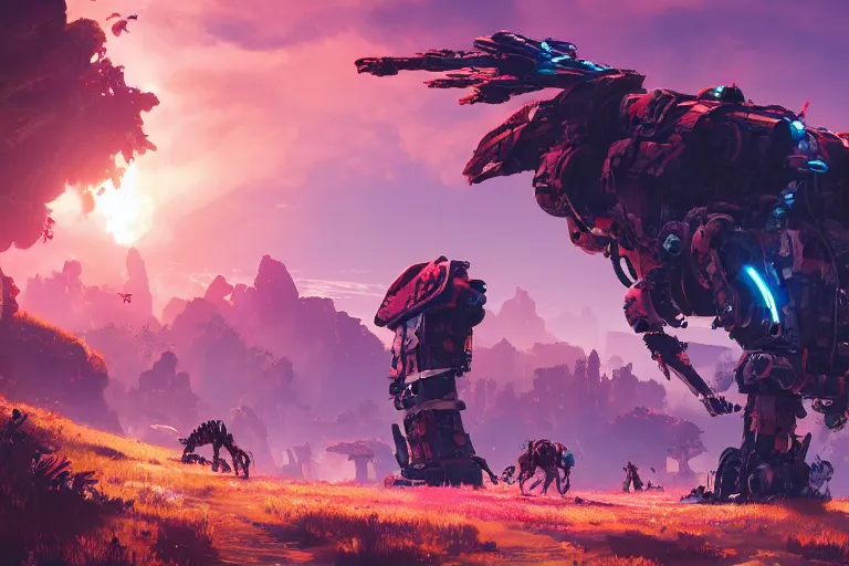 Image similar to sunwing machine mecanical creature robot of horizon forbidden west horizon zero dawn bioluminiscence global illumination ray tracing hdr fanart arstation by ian pesty and alena aenami artworks in 4 k