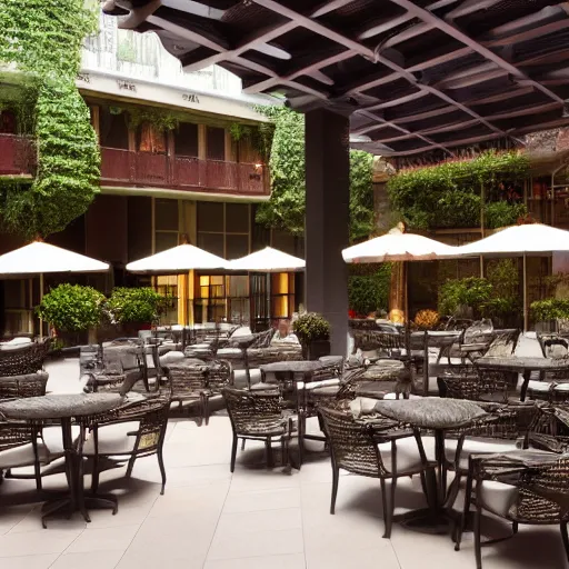 Image similar to hotel courtyard but it has a ceiling