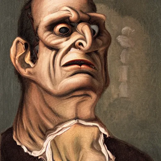 Image similar to artistic portrait of the creature of frankenstein