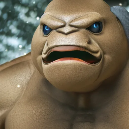 Image similar to national geographic photo of machamp, pokemon in the wild, intricate, portrait, 8 k highly professionally detailed, hdr, award winning