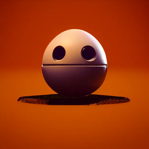 Image similar to 3 d, futuristic round robot in the sky, gunpla, irobot, organic shapes, organic eggshell colours, raytraced, octane render, high definition