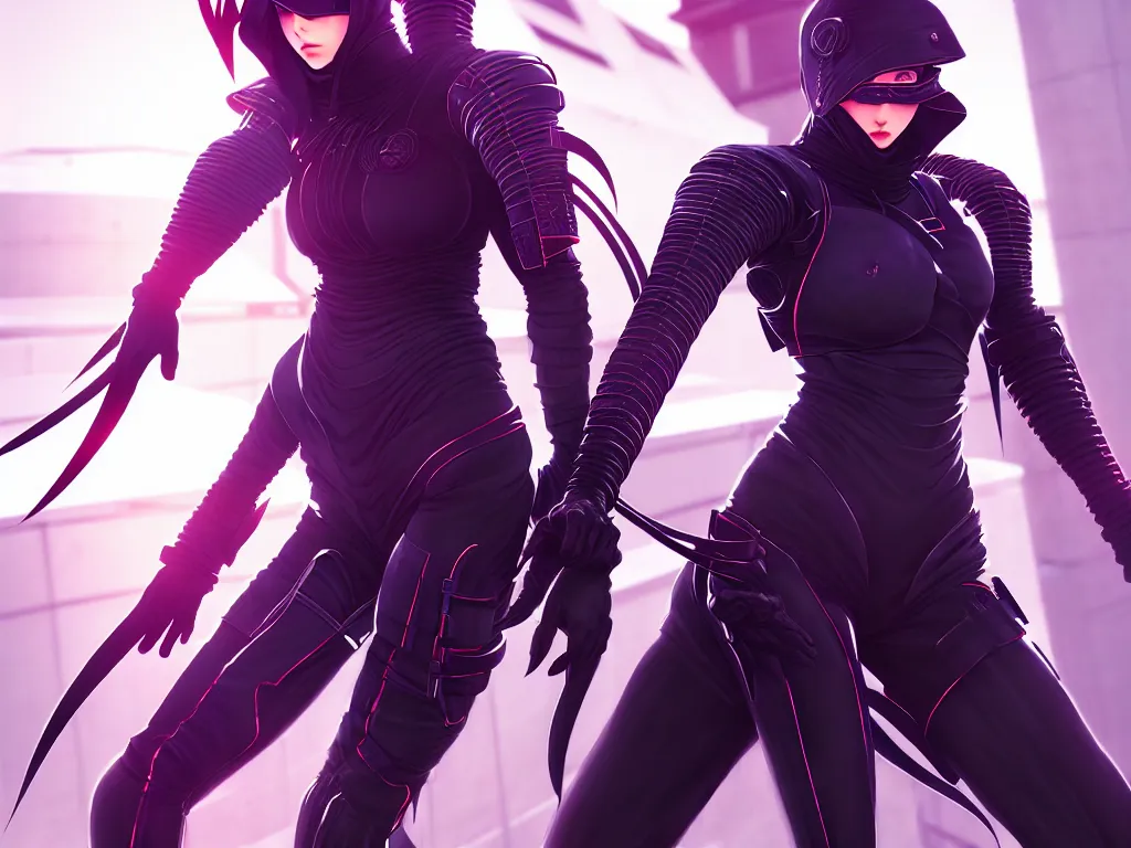 Image similar to portrait futuristic ninja gaiden uniform girl, at future neon light rooftop, ssci - fi and fantasy, intricate and very very beautiful and elegant, highly detailed, digital painting, artstation, concept art, smooth and sharp focus, illustration, art by tan zi and ayanamikodon and alphonse mucha and wlop