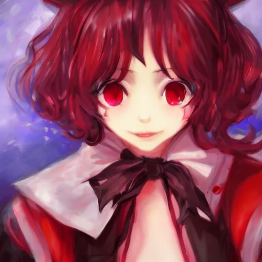 Prompt: full headshot portrait of Remilia Scarlet from Touhou, drawn by WLOP, by Avetetsuya Studios, attractive character, colored sketch anime manga panel, Remilia Scarlet from Touhou, trending on artstation