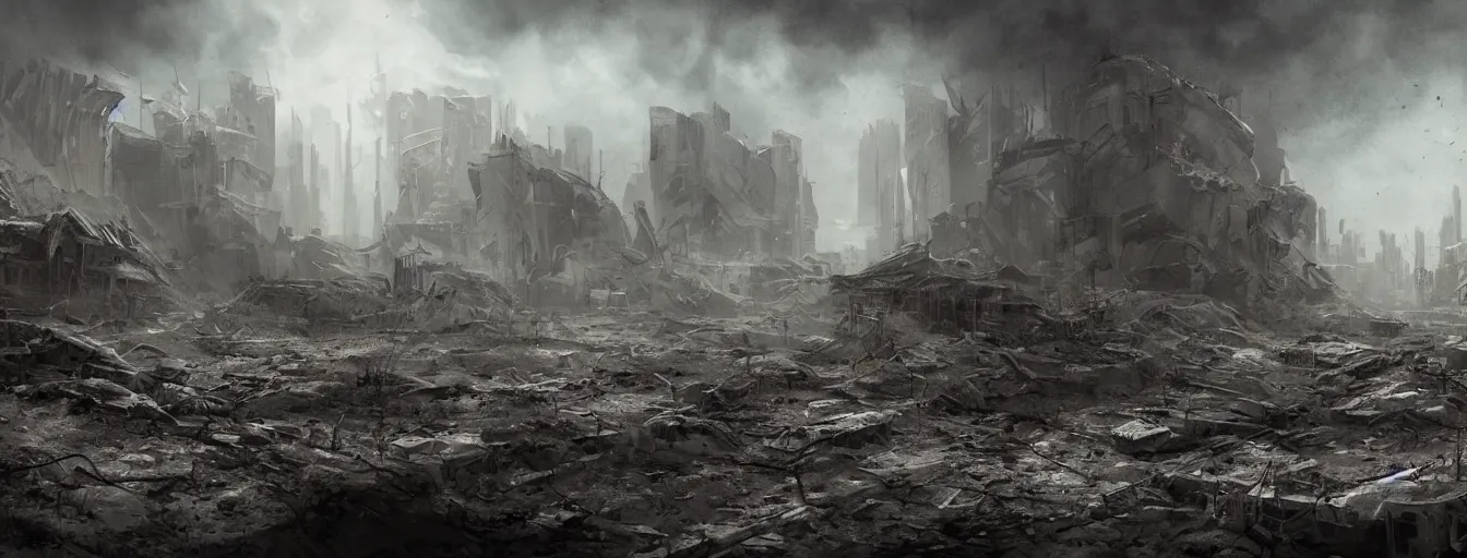 Prompt: post apocalyptic abandoned earth, cinematic, concept art