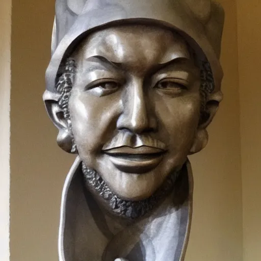 Prompt: sculpture of satoshi nakamoto made by michelangelo