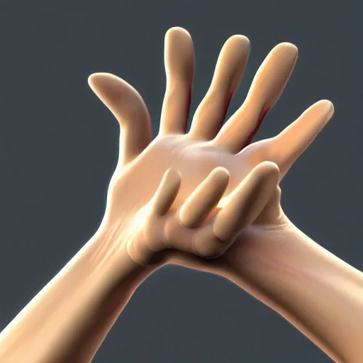 Prompt: A beautiful hyper realistic ultra detailed lifelike cinematic still of hand with 26 fingers, unreal engine, deviantart, flickr, artstation, octane render, textured, colorful, extreme realistic detail, physically based rendering, pbr render, very detailed, volumetric lighting, detailed lighting, octane render, 4k, cinematic lighting, 8k resolution