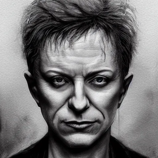 Prompt: danny elfman character portrait, lean face, cinematic lighting, glowing grey eyes, hyper - detailed, 4 k, high resolution, in the style of charlie bowater, tom bagshaw, single face, symmetrical, headshot photograph, insanely detailed and intricate, beautiful, elegant, watercolor, cinematic, portrait, raphaelite, headroom, pierre - auguste renoir