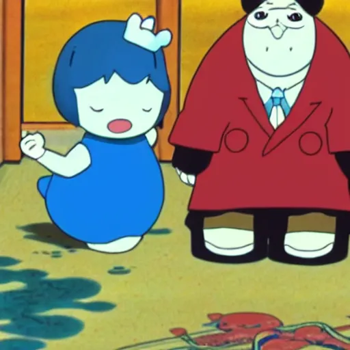 Prompt: blues clues in ponyo anime