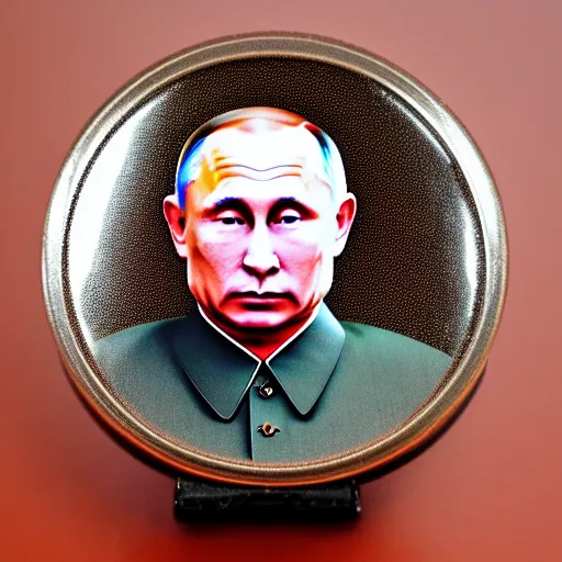 Image similar to 35mm photo of kim jong putin. highly detailed 8k, high quality, nikon d850