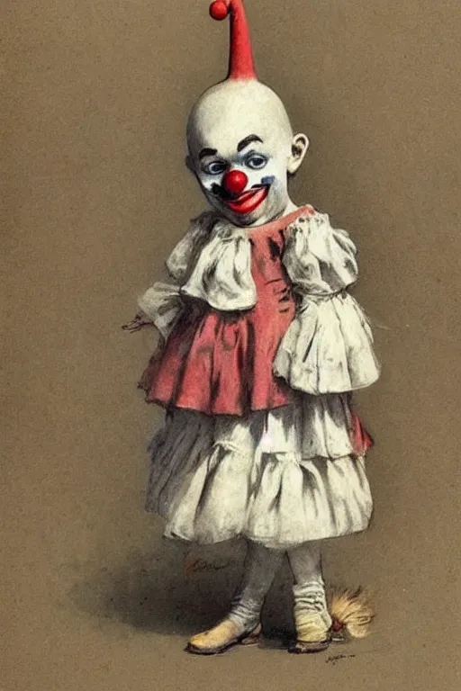 Image similar to ( ( ( ( ( 1 9 5 0 s french clown. muted colors. ) ) ) ) ) by jean - baptiste monge!!!!!!!!!!!!!!!!!!!!!!!!!!!
