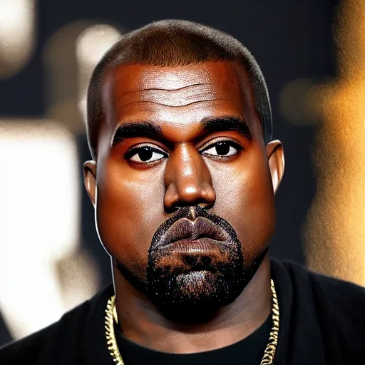 Prompt: Kanye West on heavy metal band