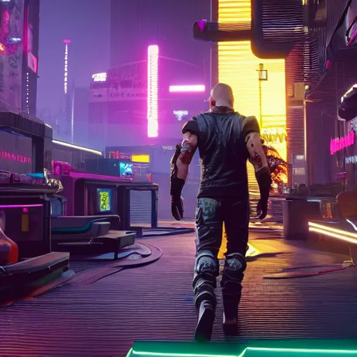 Image similar to Cyberpunk 2077 on PlayStation 1