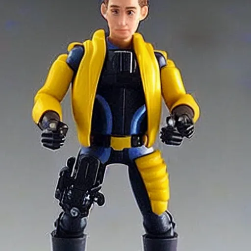 Image similar to Spy Kids Juni Cortez, 12in action figure, 5 points of articulation, posable pvc, Yellow Mechanized Suit, Spy Kids 3-D Game Over (2003)