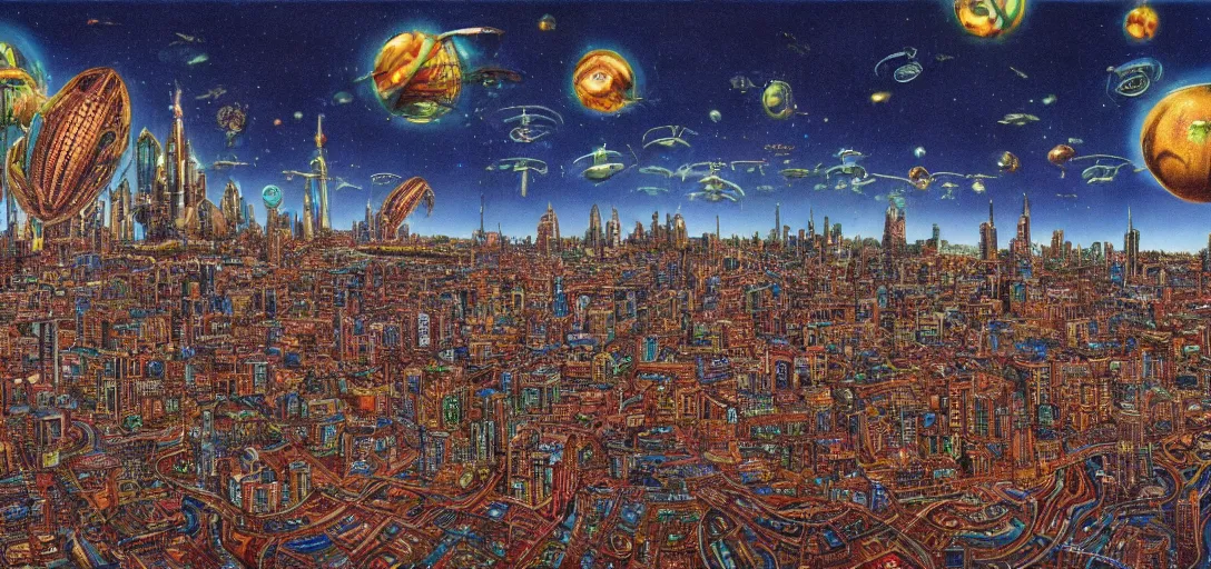 Prompt: very high resolution image from a new movie. a beautiful city landscape, alien invasion. 2 4 mm, photorealistic, photography, directed by mati klarwein