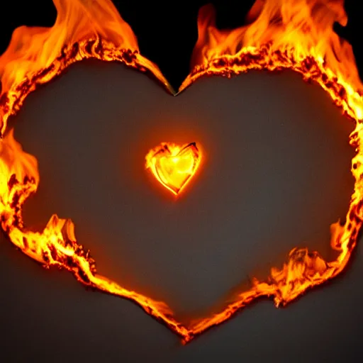 Image similar to a burning heart