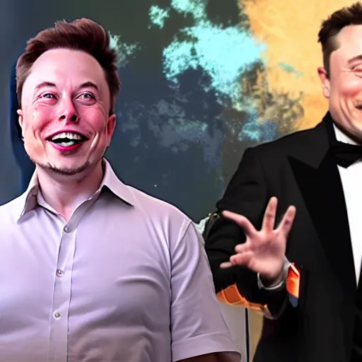 Image similar to a surprised elon musk as a youtube influencer reacting to a potato, highly detailed, photography, 4 k, cinematic lighting