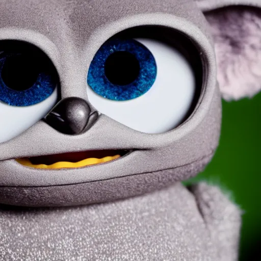 Image similar to A Furby gollum designed by Apple Inc, studio photography