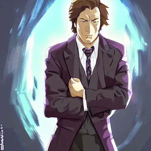 Image similar to portrait of saul goodman, anime fantasy illustration by tomoyuki yamasaki, kyoto studio, madhouse, ufotable, trending on artstation