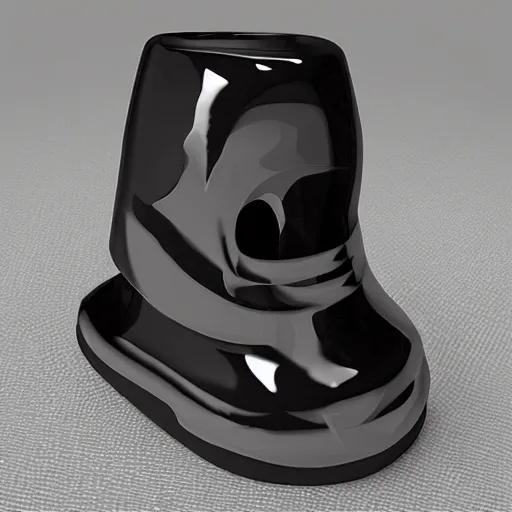 Image similar to blender shaped like a xenomorph, black