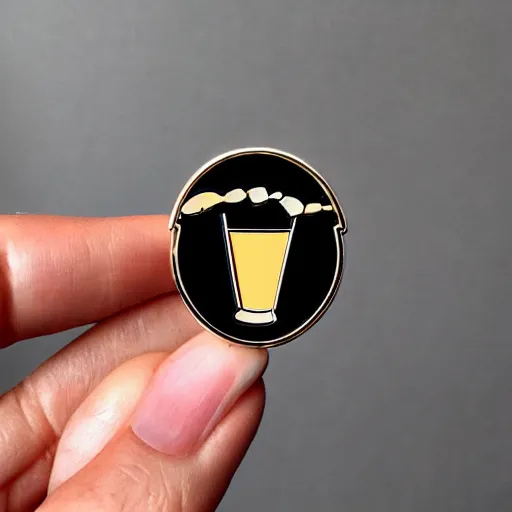 Image similar to a bread toast enamel pin