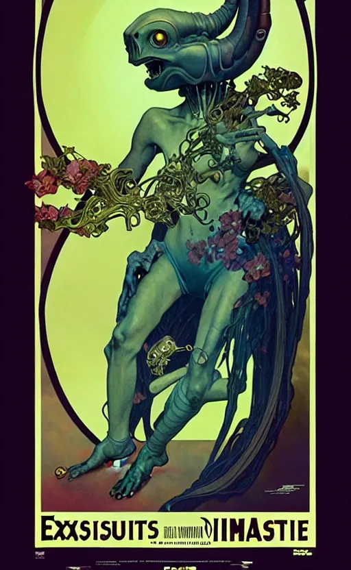 Image similar to exquisite imaginative alien creature poster art, humanoid, movie art, by lucusfilm, weta studio, alphonso mucha, james jean, frank frazetta, 8 k, denoised