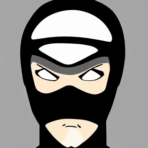 Prompt: Closeup Portrait of Ninja Brian Giving You a Death Glare, Digital Art