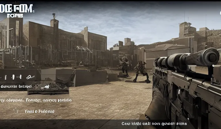 Image similar to screen shot, COD.